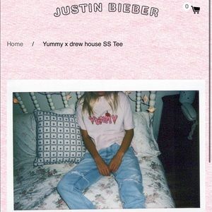 LIMITED EDITION JUSTIN BIEBER YUMMY X DREW HOUSE